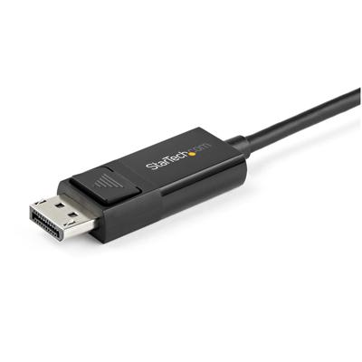 StarTech.com 1m USB-C to DisplayPort 1.2 Kabel 4K 60Hz - Bidirectionele en Omkeerbare DP naar USB-C of USB-C naar DP Video Adapter Kabel - HBR2/HDR - USB Type-C/TB3 Monitorkabel