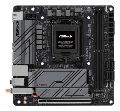 ASRock Z790M-ITX WiFi Moederbord Socket Intel LGA 1700 Vormfactor Mini-ITX Moederbord chipset Intel® Z790