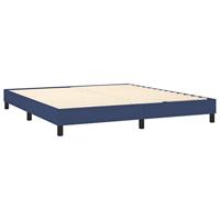 Boxspring met matras stof blauw 160x200 cm - thumbnail
