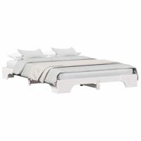 Bedframe Wit 150x200 cm Massief Grenenhout - thumbnail