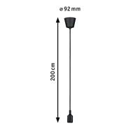 Paulmann Ketil 50346 Hanglamp LED E27 Zwart - thumbnail