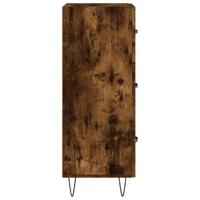 Dressoir 34,5x34x90 cm bewerkt hout gerookt eiken - thumbnail