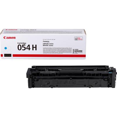 Canon toner 054H, 2.300 pagina's, OEM 3027C002, cyaan