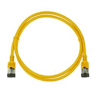 LogiLink CQ9037S RJ45 Netwerkkabel, patchkabel CAT 6A U/FTP 1.00 m Geel Extreem dun, Vlambestendig, Flexibel, Folie afscherming, Halogeenvrij, Snagless, - thumbnail