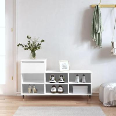 VidaXL Schoenenkast 102x36x60 cm bewerkt hout wit