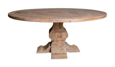 PTMD Ronde Eettafel 'Elm White' 180cm, Iepenhout