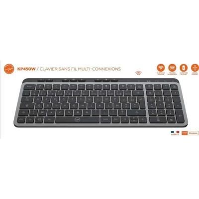 Compact toetsenbord - Platte toetsen - MOBILITY LAB - KP450W - AZERTY - FR - Meerdere aansluitingen - Zwart Compact toetsenbord - Platte toetsen - MOBILITY LAB - KP450W - AZERTY - FR - Meerdere aansluitingen - Zwart