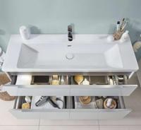 Wastafel Villeroy & Boch Subway 3.0 Met CeramicPlus 1 Kraangat Met Overloop 130x47x16.5 cm Wit Alpin Villeroy & Boch - thumbnail