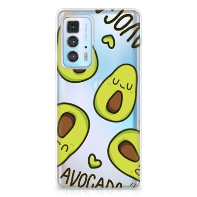 Motorola Edge 20 Pro Telefoonhoesje met Naam Avocado Singing Motorola Edge 20 Pro Telefoonhoesje met Naam Avocado Singing