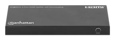 Manhattan 208369 HDMI-splitter Met status-LEDs, Ultra HD-geschikt 3840 x 2160 Pixel Zwart Manhattan 208369 HDMI-splitter Met status-LEDs, Ultra HD-geschikt 3840 x 2160 Pixel Zwart