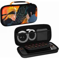 Beschermhoes - Nintendo Switch 2 - Konix - Naruto Shippuden - Opbergruimte voor accessoires - Naruto en Sasuke - Zwart en oranje - thumbnail