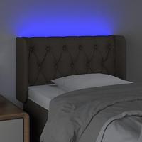 Hoofdbord LED 83x16x78/88 cm stof taupe - thumbnail