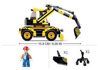 Sluban Wheeled Excavator bouwstenen set - thumbnail