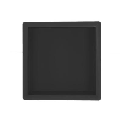 Wiesbaden Demis Inbouwnis RVS 30x30 cm Mat Zwart - Modern en Duurzaam