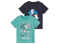 2 kinder T-Shirts Peppa Pig (Donkerblauw/turqouise, 86/92) - thumbnail