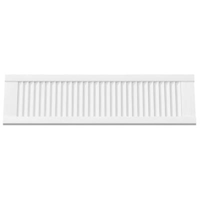 Kastdeuren louvredesign 2 st 99x29,5 cm wit