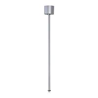 Eutrac 145724 230V-railsysteemcomponenten Railophanging SLV Zilver-grijs - thumbnail