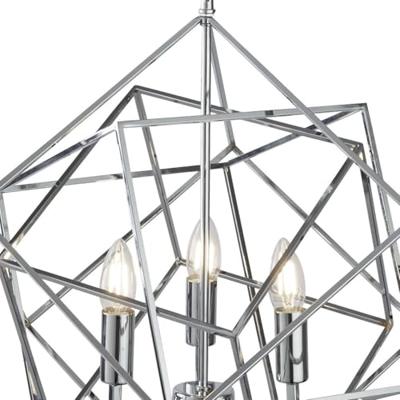 Searchlight Chrome hanglampCube Ø 48cm - 7863-3CC
