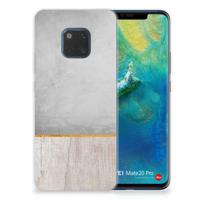 Huawei Mate 20 Pro | Bumper Hoesje | Wood Concrete - thumbnail