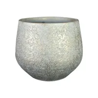 Bloempot Noor Metalic Grey Ø23cm - thumbnail
