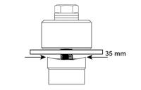 CON:P Plaatstaal Gatenboor D35 (Max 2Mm) - SA185 - thumbnail