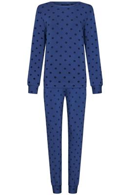 Blauwe bloemetjes pyjama Pastunette