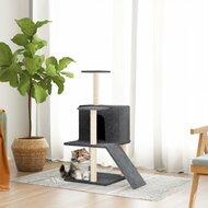 VidaXL Kattenmeubel met sisal krabpalen 109 cm donkergrijs - thumbnail