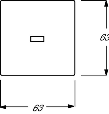 Busch-Jaeger 2CKA001751A2928 Knop Afdekking Antraciet, Zwart-grijs 1 stuk(s)