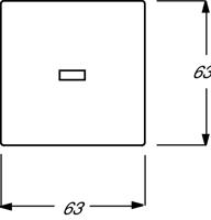 Busch-Jaeger 2CKA001751A2928 Knop Afdekking Antraciet, Zwart-grijs 1 stuk(s) - thumbnail