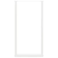 Bartafelpoten 2 st U-vormig 60x(110-111) cm staal wit - thumbnail