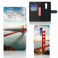 Nokia 3.1 Plus Flip Cover Golden Gate Bridge - thumbnail