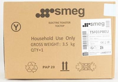 SMEG - Broodrooster - TSF01PBEU Broodrooster 2x2 Blauw - thumbnail