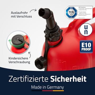 Hünersdorff 804000 PROFI Dubbele jerrycan (l x b x h) 245 x 145 x 254 mm 4.5 l