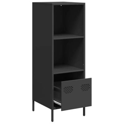 Hoge kast 35x39x103,5 cm staal zwart Hoge kast 35x39x103,5 cm staal zwart