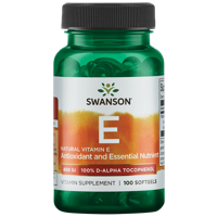 Vitamine E Natural 400iu | Swanson | 100ct - thumbnail