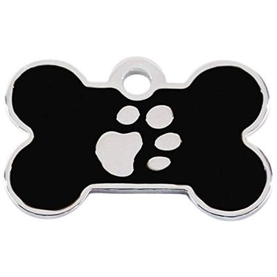 Surrey Feed Klein ZWART Bone TAG met SILVER PAW PRINT DESIGN. Gegraveerde naamtag voor hond en huisdier. Huisdier Mode. Gelieve EMAIL ONS MET ENGRAVING DETAILS wanneer het plaatsen van uw bestelling Surrey Feed Klein ZWART Bone TAG met SILVER PAW PRINT DESIGN. Gegraveerde naamtag voor hond en huisdier. Huisdier Mode. Gelieve EMAIL ONS MET ENGRAVING DETAILS wanneer het plaatsen van uw bestelling