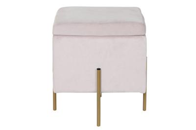 Voetensteun DKD Home Decor Roze Metaal Polyester (45 x 45 x 45 cm)