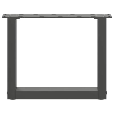 Salontafelpoten 2 st U-vormig 30x(30-31) cm staal antraciet