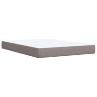 Boxspring met matras stof taupe 140x200 cm - thumbnail