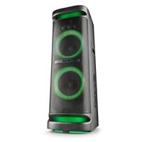 NGS Wild Space 3 - Draagbare luidspreker, compatibel met Bluetooth-technologie, True Wireless Stereo, subwoofer + dubbele tweeters, Micro SD/USB/AUX IN, wielen, zwart - thumbnail