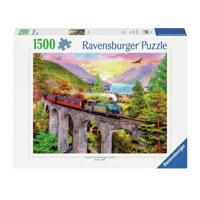 Ravensburger puzzel trein in de herfst - 1500 stukjes - thumbnail