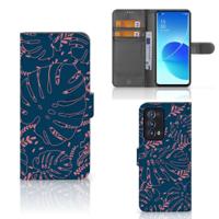 OPPO Reno 6 Pro Plus 5G Hoesje Palm Leaves - thumbnail