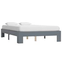 vidaXL Bedframe massief grenenhout grijs 140x200 cm - thumbnail