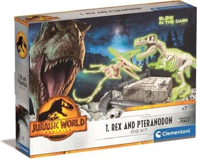 Clementoni Jurassic World T-Rex Pteranodon Dig Kit