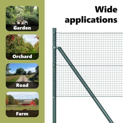 VidaXL Afrasteringspaal groen 10 x 0,6 m (19 x 19 mm gaas)