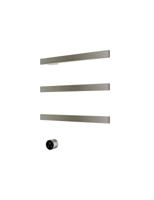 Hotbath &MORE set van 3 rails RAS50 SQUARE 50 cm met separate schakelaar en inbouw element Geborsteld Nikkel (RAS50-3GN) - thumbnail