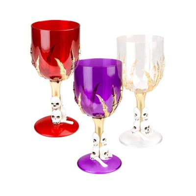 Gothic Skull Halloween Wijnglas