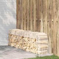 VidaXL Doorzichtig zeildoek met zeilringen 1x4 m polyethyleen - thumbnail
