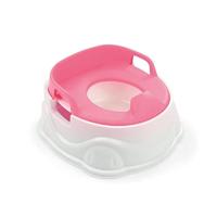 Dolu 3-in-1 educatief plaspotje met toiletverkleiner wit/roze - thumbnail