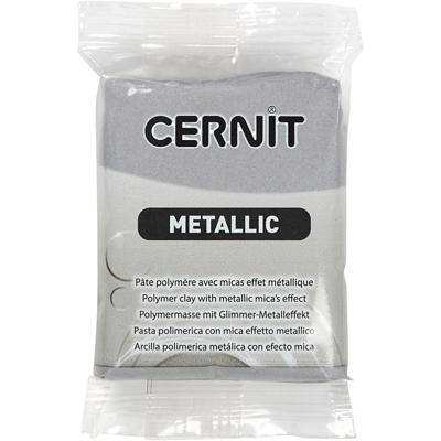 Creativ Company Cernit boetseerklei zilver, 56 gram Creativ Company Cernit boetseerklei zilver, 56 gram